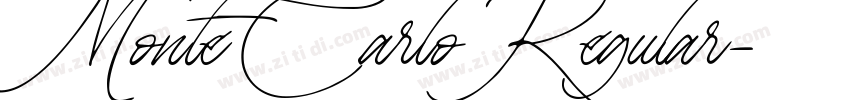 MonteCarlo Regular字体转换
